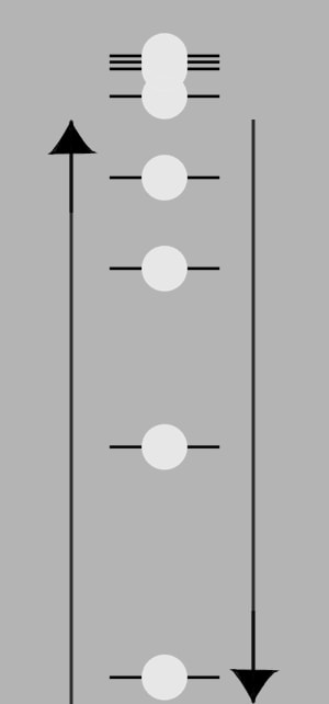 ボールの重力方向への運動
