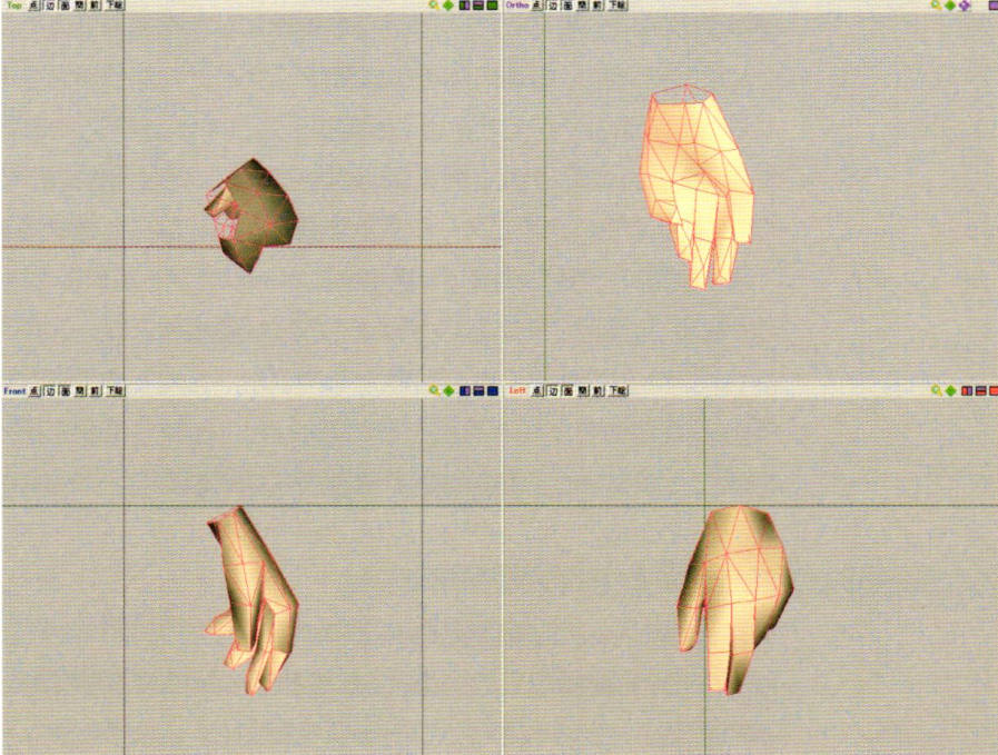 low poly hand