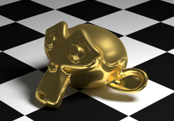 金のレンダリング結果