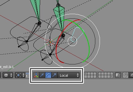 ローカル軸で回転