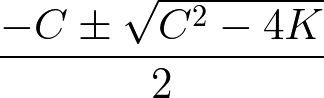 無次元化された方程式の固有値