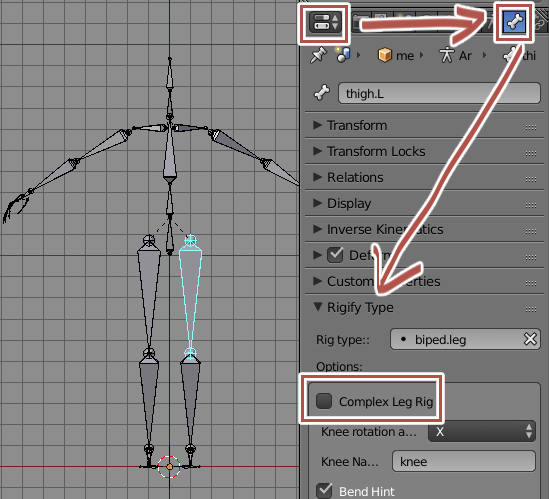 uncheck complex rig