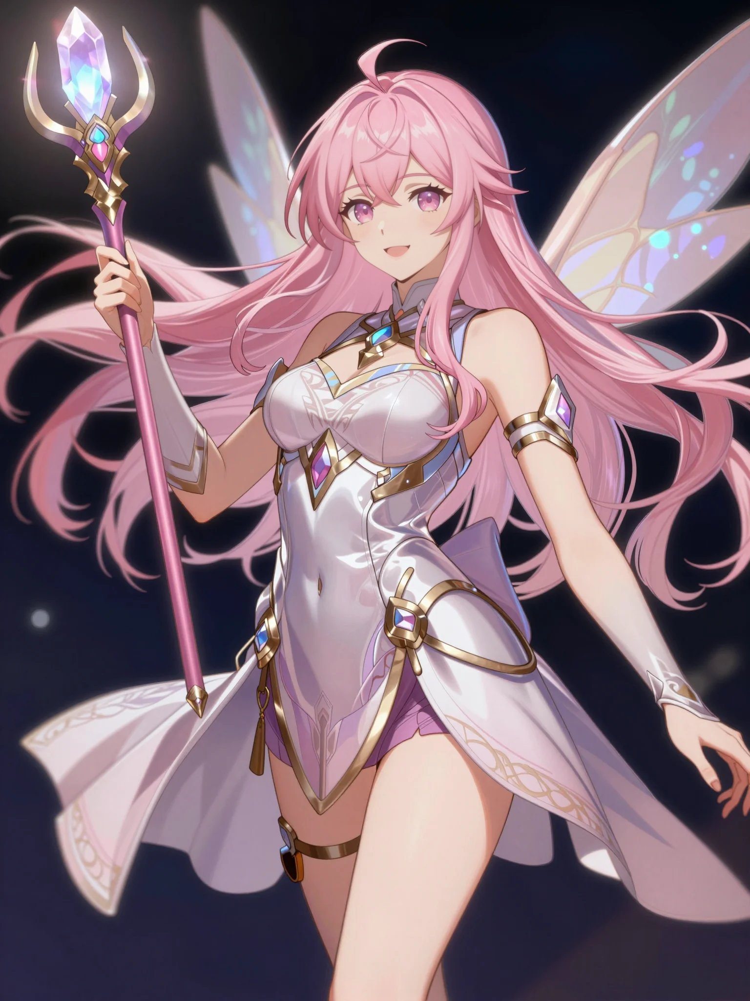 左のロンググローブが描けていない